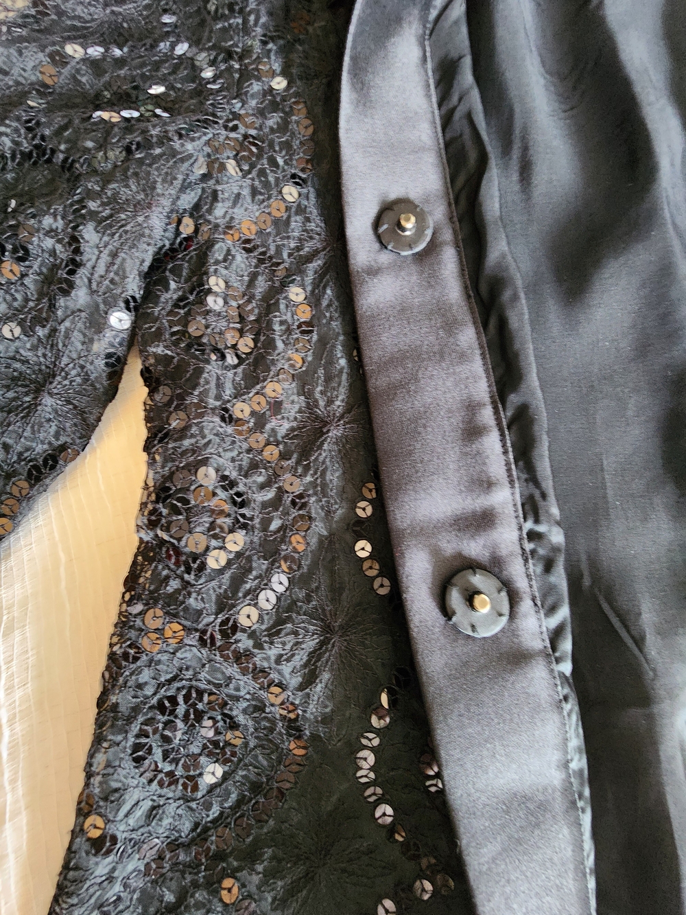 Tory Burch "Disque" Sequin Lace Cocktail Dress - Style 31071514 - Picture 3 of 6